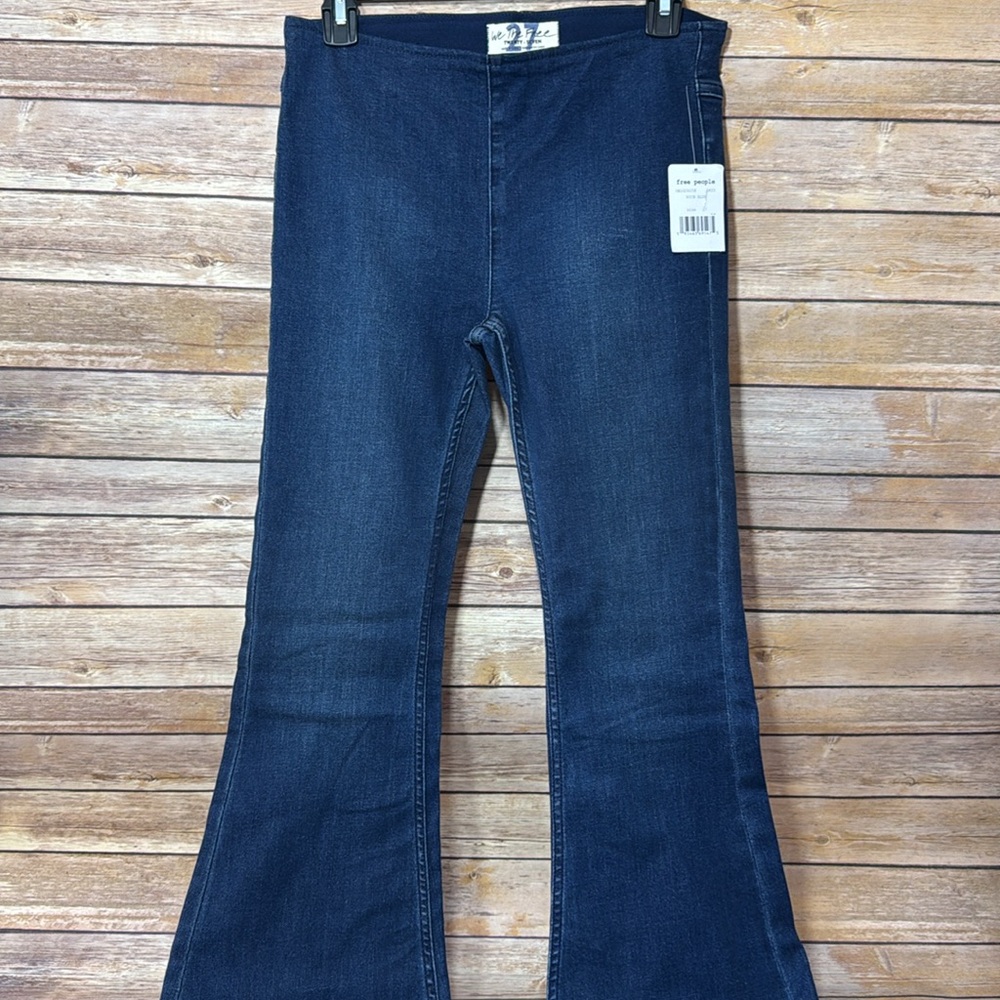 Free People We The Free pull on flare Blue Jeans